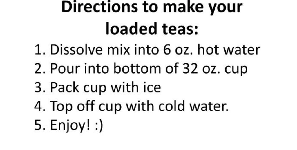 Loaded tea mix (Dry)