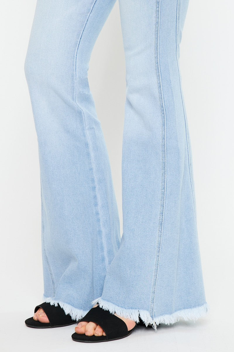 Kancan High Rise Curvy Flare Jeans